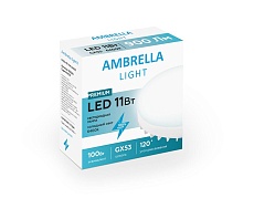 Лампа светодиодная Ambrella light GX53 11W 6400K белая 253216 1