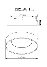 Потолочный светодиодный светильник MyFar Shannon MR2194-1PL 1