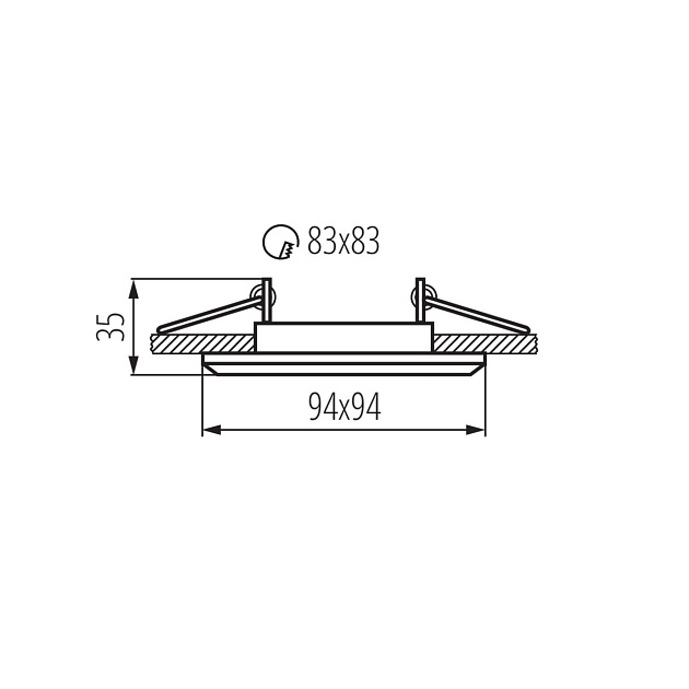 Точечный светильник Kanlux ALREN DTL-W 26753 Фото № 4