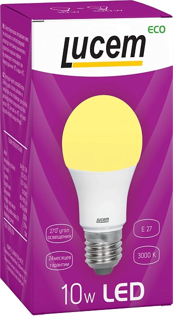 Лампа светодиодная Lucem E27 10W 4000K матовая FLLBL102740L фото 2