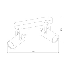 Спот TK Lighting 2798 Redo Black Gold 1