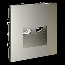 Розетка телевизионная встраиваемая Voltum S70 TV+RJ45 кат. 6 шелк VLS060704 3