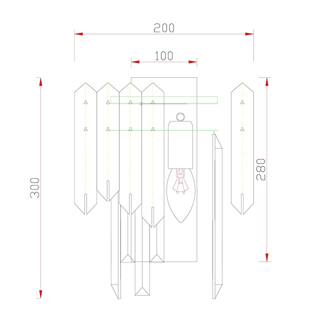 Настенный светильник Garda Decor 62GDM-81006 фото 2