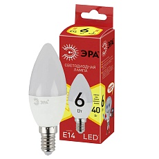 Лампа светодиодная ЭРА E14 6W 2700K матовая ECO LED B35-6W-827-E14 Б0020618 3
