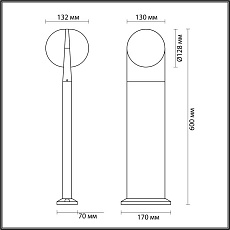 Уличный светодиодный светильник Odeon Light Nature Tilda 6652/12GL 4