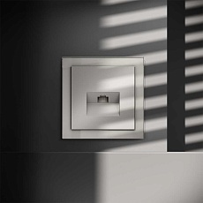 Розетка компьютерная встраиваемая Voltum S70 RJ45 кат.6, (кашемир) VLS060103 2