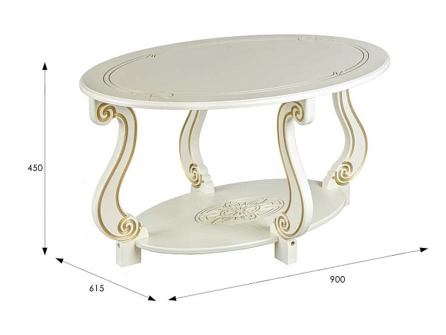 Журнальный стол Мебелик Овация (М) 002545 фото 3