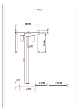 Настольная лампа Moderli Levi V10762-3T 1