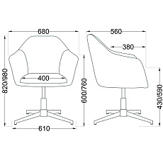 Поворотное кресло AksHome Dubai зеленый, велюр 62677 1