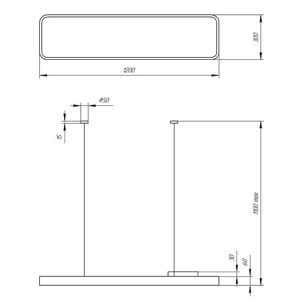 Подвесной светодиодный cветильник Geometria ЭРА Block SPO-111-W-40K-060 60Вт 4000К белый Б0050538 фото 4