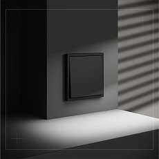 Перекрестный переключатель встраиваемый Voltum S70 одноклавишный 10А, (черный матовый) VLS010508 4