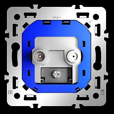 Механизм розетки телевизионной оконечной TV+SAT S70 Voltum VLS0604M 2