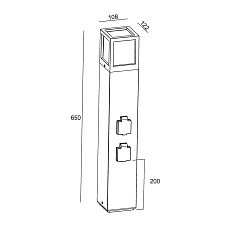 Ландшафтный светильник Deko-Light Facado Socket 733064 2