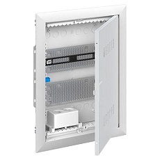 Шкаф мультимедийный с дверью с вентиляционными отверстиями и DIN-рейкой UK620MV (2 ряда) 2CPX031390R9999