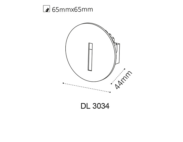 Встраиваемый светодиодный светильник Italline DL 3034 white Фото № 2