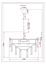 Подвесная люстра Moderli Crystal V10738-9P 1