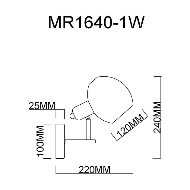 Бра MyFar Diana MR1640-1W Фото № 2