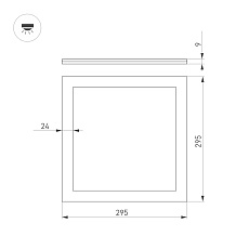 Встраиваемый светодиодный светильник Arlight DL-Intenso-S300x300-18W Day4000 043550 1