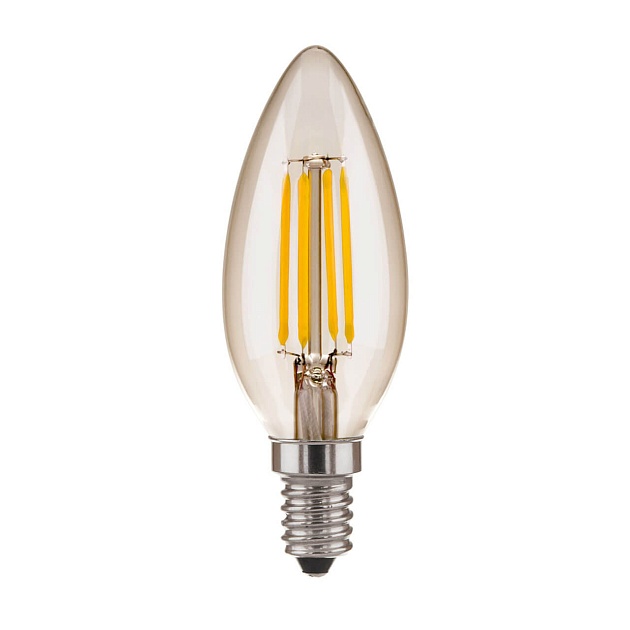 Лампа светодиодная филаментная Elektrostandard E14 7W 4200K прозрачная a049116 фото 