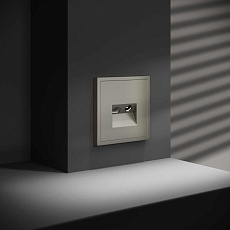 Розетка телевизионная встраиваемая Voltum S70 TV+RJ45 кат. 6 шелк VLS060704 5