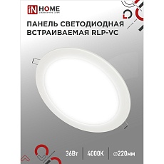 Светодиодная панель IN HOME 4690612040097