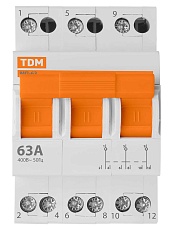 Модульный переключатель трехпозиционный МП-63 3P 63А TDM SQ0224-0027 3