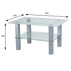 Журнальный стол Мебелик Кристалл 2 001678 1