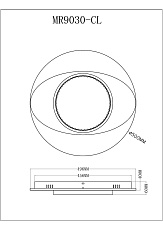 Потолочный светодиодный светильник MyFar Ceiling Orbit MR9030-CL 1