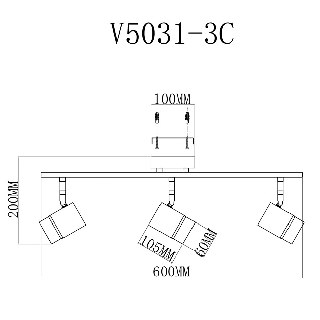 Спот Moderli David V5031-3C Фото № 2