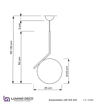 Подвесной светильник Lumina Deco Sorento LDP 1215-200 WT+MD 1