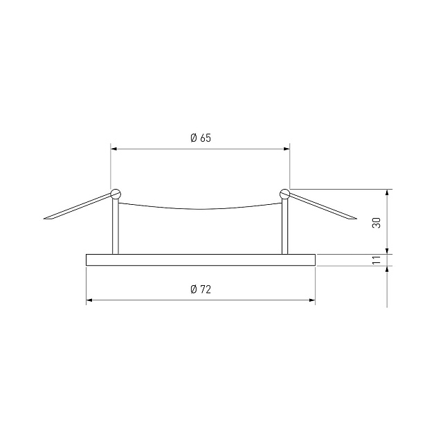 Встраиваемый светильник Elektrostandard 111 MR16 черный a053336 фото 3