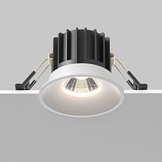 Встраиваемый светодиодный светильник Maytoni Technical Round DL058-12W-DTW-W 4