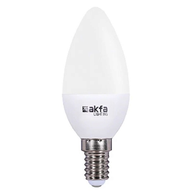 Лампа светодиодная Akfa Lighting E14 7W 6500K матовая FLLFL071465A фото 