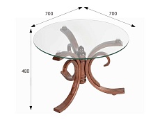 Журнальный стол Мебелик Миледи 006919 1
