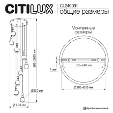 Подвесной светильник Citilux Lass CL249031 1
