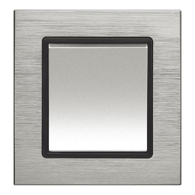 Выключатель одноклавишный Vesta-Electric Exclusive Silver Metallic серебро FVK050201SER фото 