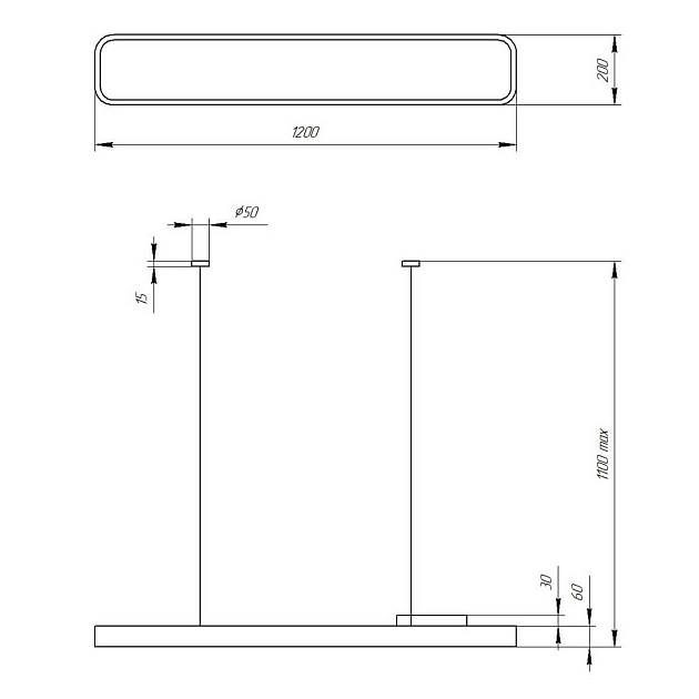 Подвесной светодиодный cветильник Geometria ЭРА Block SPO-112-W-40K-040 40Вт 4000К белый Б0050540 фото 6