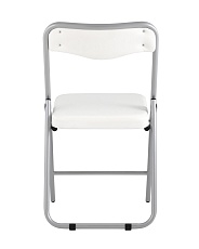 Складной стул Stool Group Джонни экокожа белый каркас металлик fb-jonny-eco-100 4