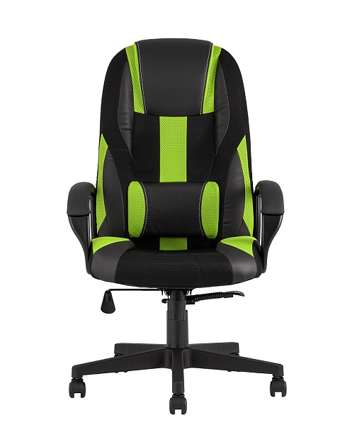 Игровое кресло TopChairs ST-Cyber 9 Green ткань/экокожа черный/зеленый ST-Cyber 9 GREEN фото 3