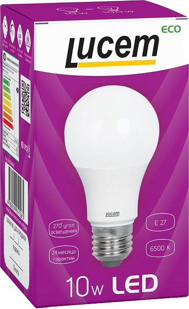 Лампа светодиодная Lucem E27 10W 6500K матовая FLLBL102765L фото 2