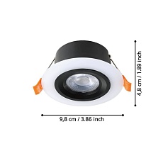 Встраиваемый светодиодный светильник Eglo Calonge (3 шт) 900915 1