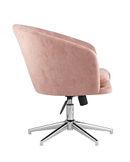 Поворотное кресло Stool Group Харис регулируемое замша пыльно-розовый HARRIS HY-78 3
