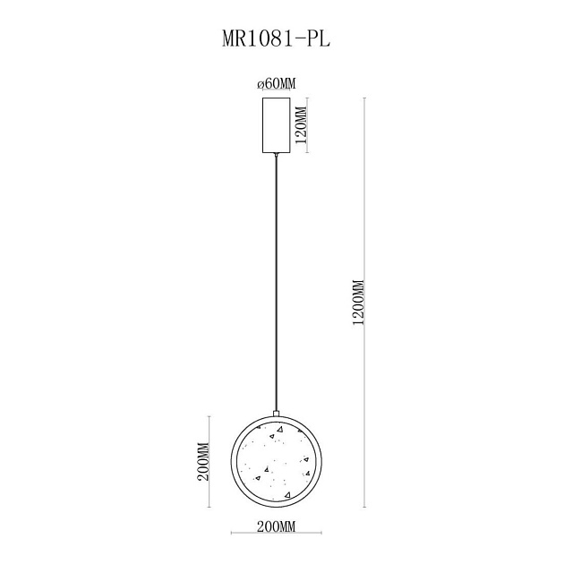 Подвесной светодиодный светильник MyFar Lora MR1081-PL фото 5