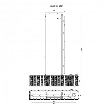 Подвесной светильник iLamp Panorama L4688-91 MBK 1
