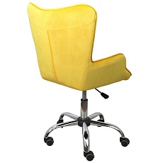 Поворотное кресло AksHome Bella желтый, велюр 77316 5