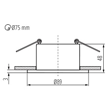 Точечный светильник Kanlux GLOZO DSO SR/B 36225 1