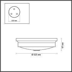 Настенно-потолочный светильник Odeon Light Walli Marsei 4824/3C 5