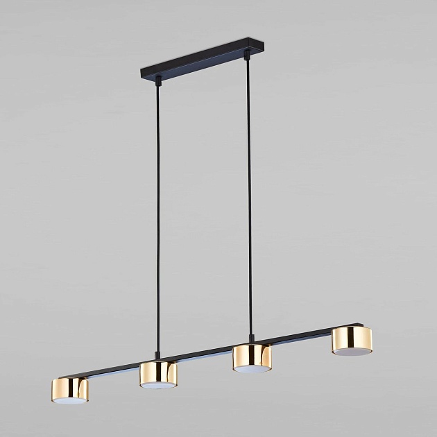 Подвесная люстра TK Lighting 6094 Dallas Gold Black Фото № 1