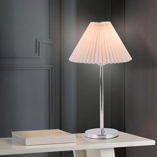 Настольная лампа Eurosvet Peony 01132/1 хром/серый фото 6