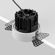 Встраиваемый светодиодный светильник Maytoni Round DL058-12W4K-TRS-W 1